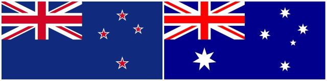 オーストラリア と ニュージーランド の 国旗